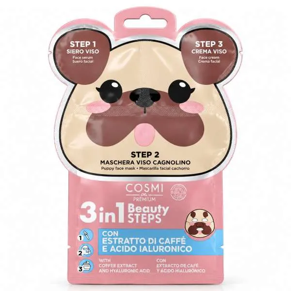COSMI ITALIA Cosmi Maschera Viso 3in1 Beauty Steps - Carlino - MegaPrezzo