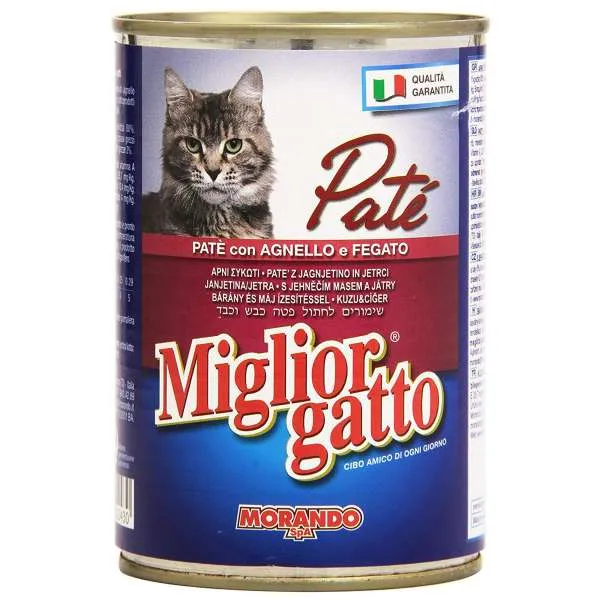 MORANDO Migliorgatto Patè 400gr - Agnello e Fegato - MegaPrezzo
