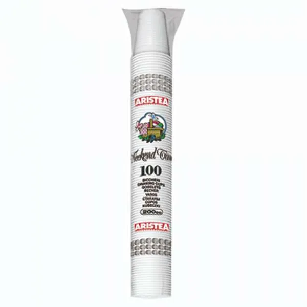 ARISTEA Aristea Bicchieri Weekend Time Bianchi 200cc - 100pz - MegaPrezzo