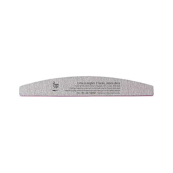 PEGGYSAGE Peggy Sage Lima Double Face Lavabile Mezzaluna Zebra 100/180 - MegaPrezzo