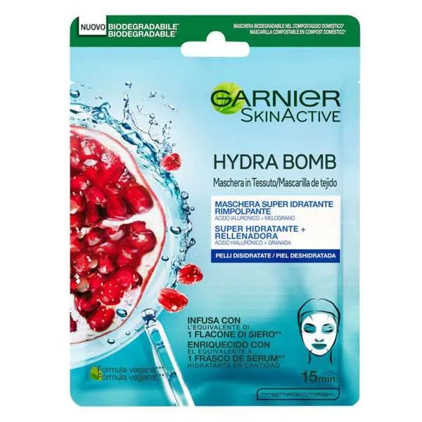 GARNIER Garnier SkinActive Hydra Bomb Maschera Viso - Rimpolpante - MegaPrezzo