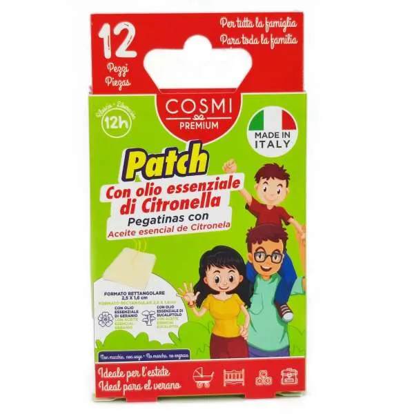 COSMI ITALIA Cosmi Patch Anti Zanzara alla Citronella - 12pz - MegaPrezzo