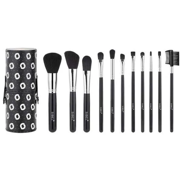 SIBEL Sibel Kit 11 Pennelli Trucco e Make-Up - Black Swan - MegaPrezzo