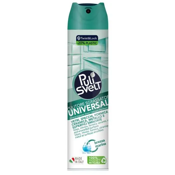PULISVELT Pulisvelt Pulitore Sgrassatore Universale 300ml - Brezza Marina - MegaPrezzo