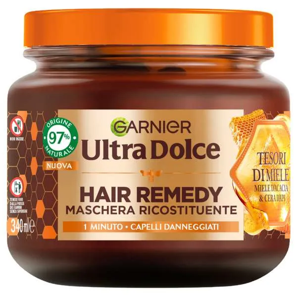 GARNIER Garnier Ultra Dolce Maschera Hair Remedy Miele - 340ml - MegaPrezzo