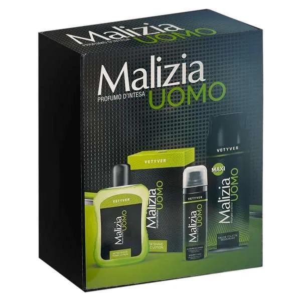 MALIZIA Malizia Cofanetto Uomo Vetiver Barber Care - MegaPrezzo