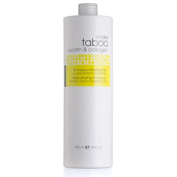 TABOO Taboo Keratin Shampoo Ristrutturante Capelli Trattati - 1000ml - MegaPrezzo