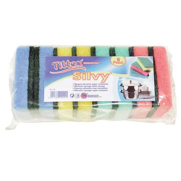 TITTEX Tittex Spugna Retina Silvy Color - 8pz - MegaPrezzo
