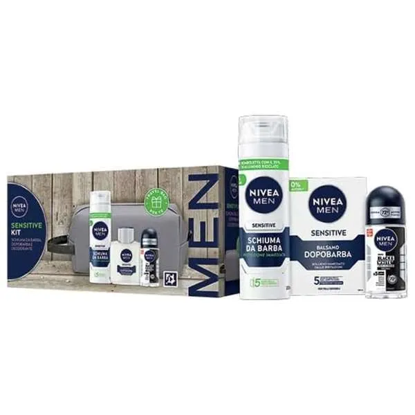 NIVEA Nivea Men Sensitive Cofanetto Deodorante Schiuma e Dopobarba - MegaPrezzo