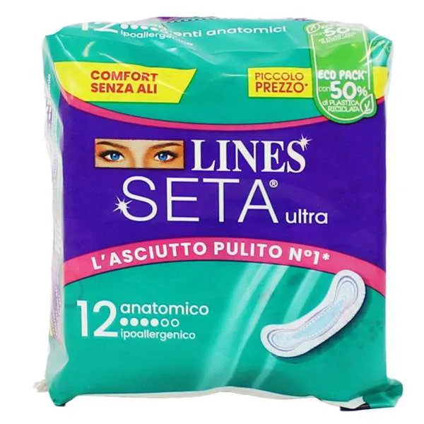 LINES Lines Seta Ultra Assorbenti Anatomici - 12pz - MegaPrezzo