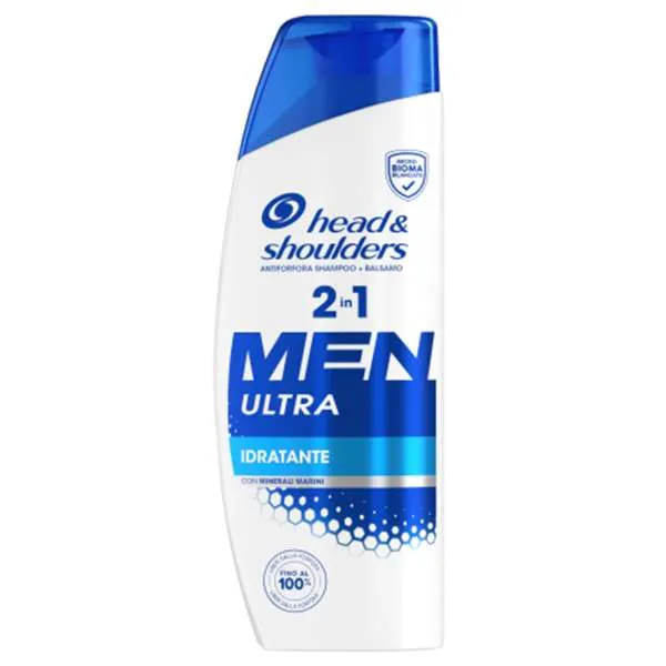 HEAD SHOULDERS Head e Shoulders Shampoo Men 2in1 Ultra Idratante - 250ml - MegaPrezzo