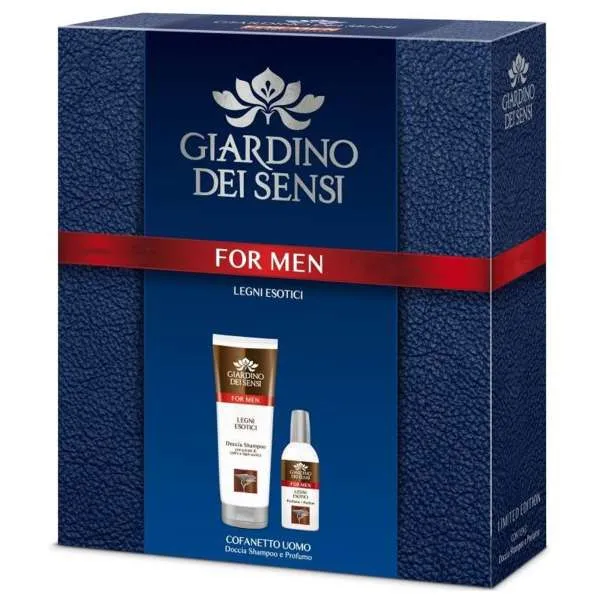 GIARDINO DEI SENSI Giardino Dei Sensi Cofanetto con Profumo e Doccia Shampoo - Legni Esotici - MegaPrezzo