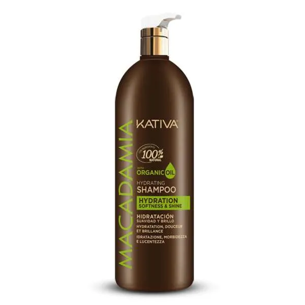 KATIVA Kativa Macadamia Shampoo Hydration Shine - 1000ml - MegaPrezzo