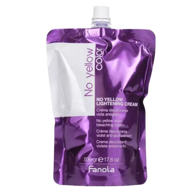 FANOLA Fanola No Yellow Decolorante in Crema Viola Antigiallo 8 Toni - 500gr - MegaPrezzo