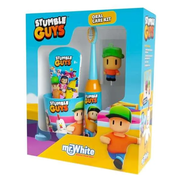 MR WHITE Stumble Guys Cofanetto Igiene Dentale per Bambini - MegaPrezzo