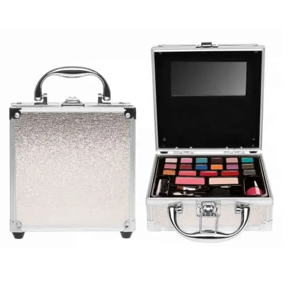 TREFFINA Casuelle Cosmetic Valigetta MakeUp - Argento - MegaPrezzo
