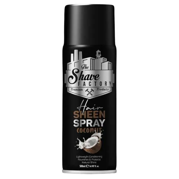 THE SHAVE FACTORY The Shave Factory Sheen Spray Lucidante per Capelli 500ml - Coconut - MegaPrezzo