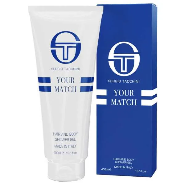SERGIO TACCHINI Sergio Tacchini Your Match Shower Gel - 400ml - MegaPrezzo