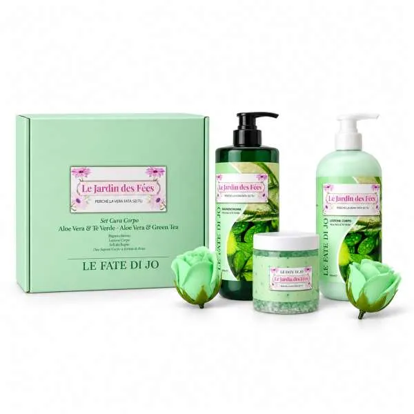 LE FATE DI JO Le Fate di Jo Cofanetto Le Jardin des Fees Aloe Vera e Te Verde - 5pz - MegaPrezzo