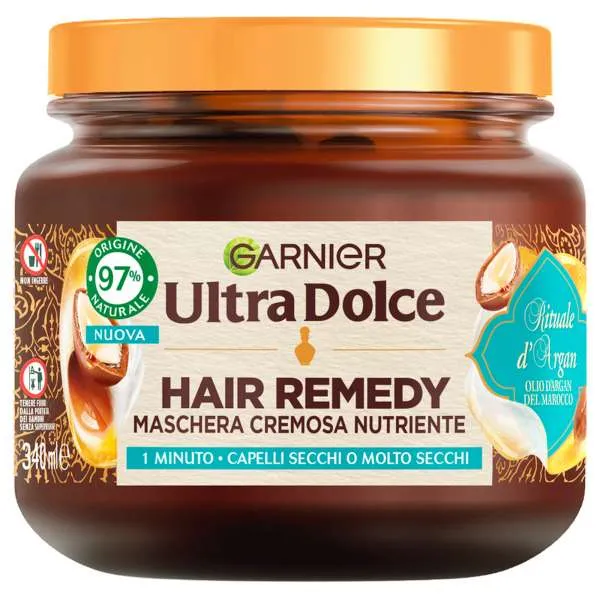 GARNIER Garnier Ultra Dolce Maschera Hair Remedy Argan - 340ml - MegaPrezzo