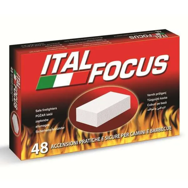 ITALFOCUS ItalFocus Accendifuoco Cubetti - 48pz - MegaPrezzo