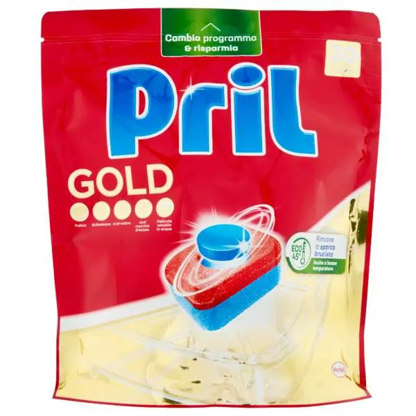 PRIL Pril Gold Tabs Lavastoviglie - 20 Tabs - MegaPrezzo