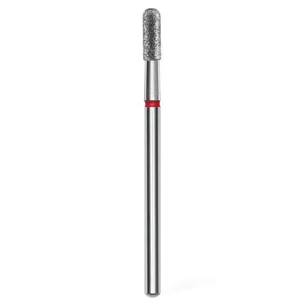 STALEKS PRO Staleks Pro Punta Fresa Diamantata Cilindro Arrotondato Rosso - 6,5mm - MegaPrezzo