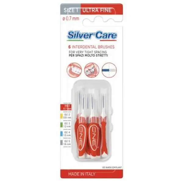 SILVER CARE Silver Care Scovolino Interdentale Ultra Fine - 6pz - MegaPrezzo