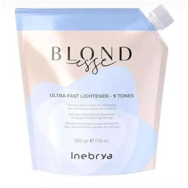 INEBRYA Inebrya Blondesse Ultra Fast Decolorante in Polvere Blu 9 Toni - 500gr - MegaPrezzo