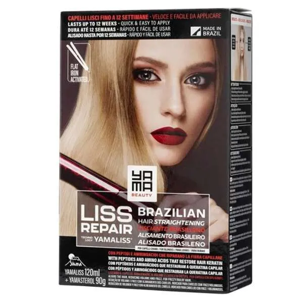 YAMA BEAUTY Yama Beauty Liss Repair Kit Stiratura Brasiliano per Capelli Chiari - MegaPrezzo