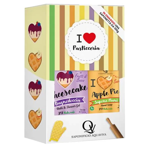 SAPONIFICIO AQUAVIVA Saponificio Aquaviva Cofanetto Mela e Cheesecake - MegaPrezzo