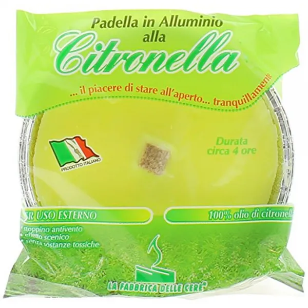 NAPPI Nappi Citronella Anti-Zanzare con Padella in Alluminio - 11cm - MegaPrezzo