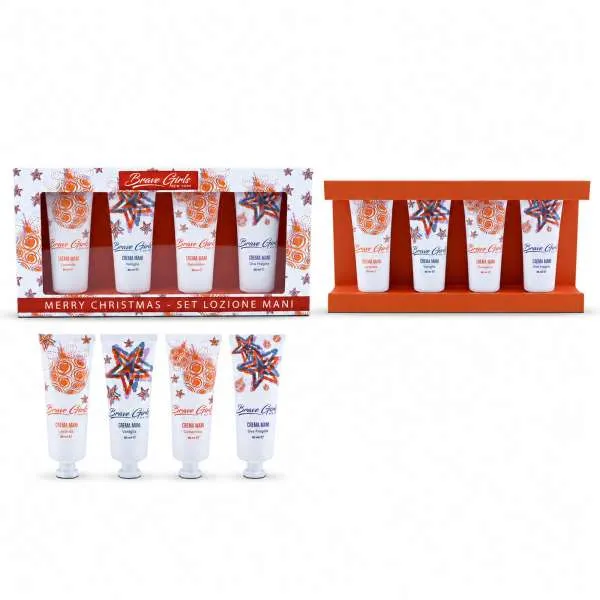 BRAVE GIRLS Brave Girls Cofanetto Finestrato Merry Christmas con 4 Creme Mani - MegaPrezzo