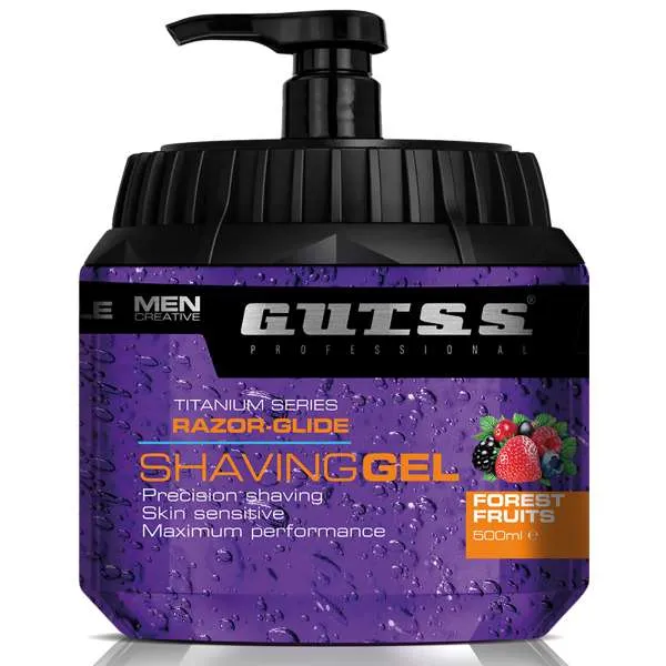 GUTSS Gutss Titanium Shaving Gel da Barba 500ml - Forest Fruits - MegaPrezzo