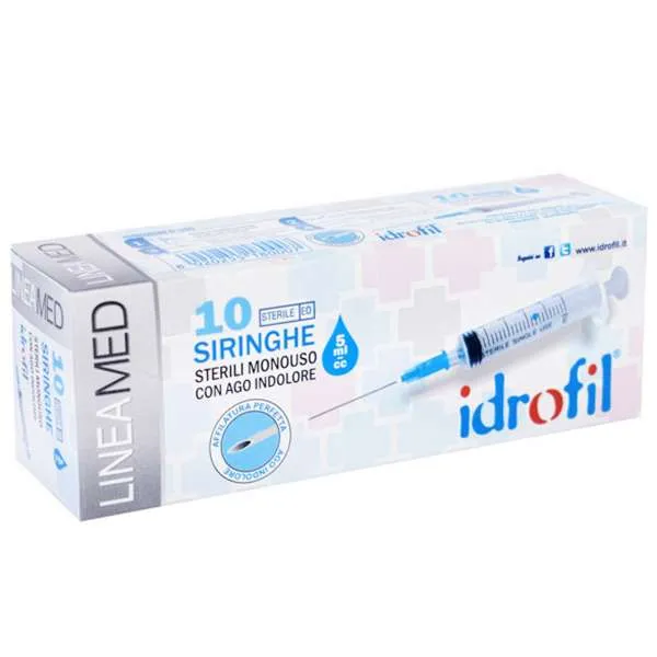 IDROFIL Idrofil Siringhe Sterili 5ml - 10pz - MegaPrezzo