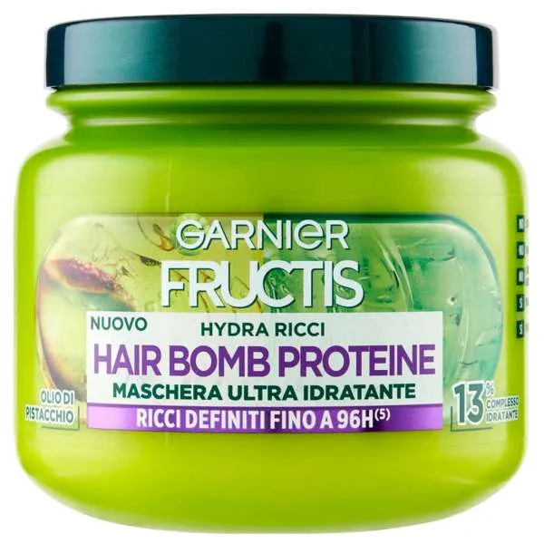GARNIER Garnier Fructis Maschera Hydra Ricci Hayr Bomb - 320ml - MegaPrezzo