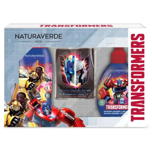 KIDSOAP Transformers Cofanetto con Sapone ShowerGel e Zainetto - MegaPrezzo