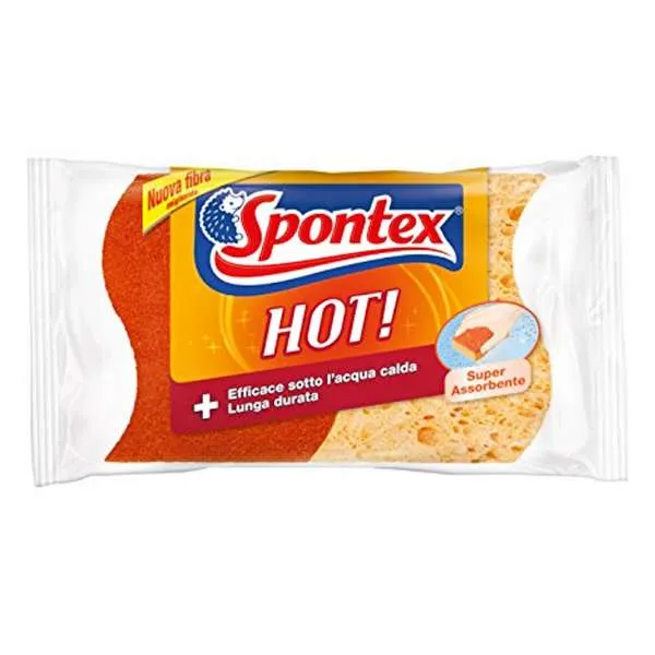 SPONTEX Spontex Spugna Arancione Hot - 2pz - MegaPrezzo
