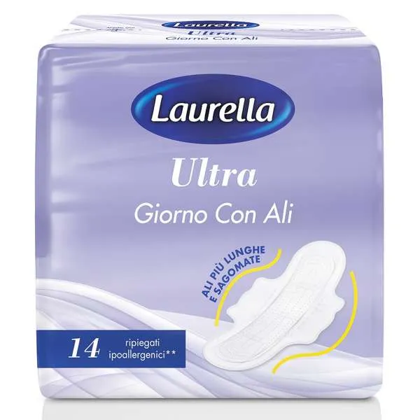 LAURELLA Laurella Assorbenti Ultrasottili Giorno con Ali - 14pz - MegaPrezzo