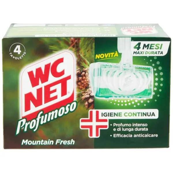 WC NET WC Net Tavoletta Igienizzante 4pz - Mountain - MegaPrezzo