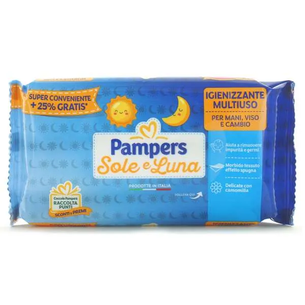 PAMPERS Pampers Sole e Luna Salviettine Camomilla - 40pz - MegaPrezzo