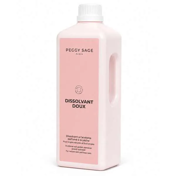 PEGGYSAGE Peggy Sage Solvente Delicato Senza Acetone con Dosatore - 1000ml - MegaPrezzo