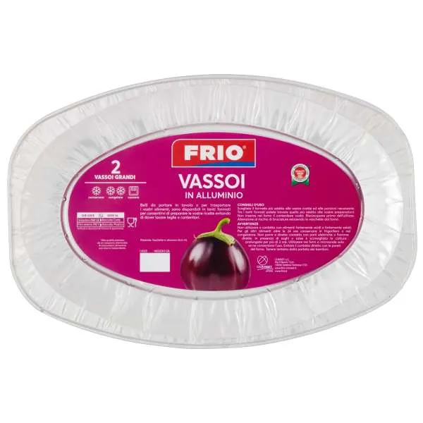 FRIO Frio Vassoio in Alluminio 2pz - Grande - MegaPrezzo