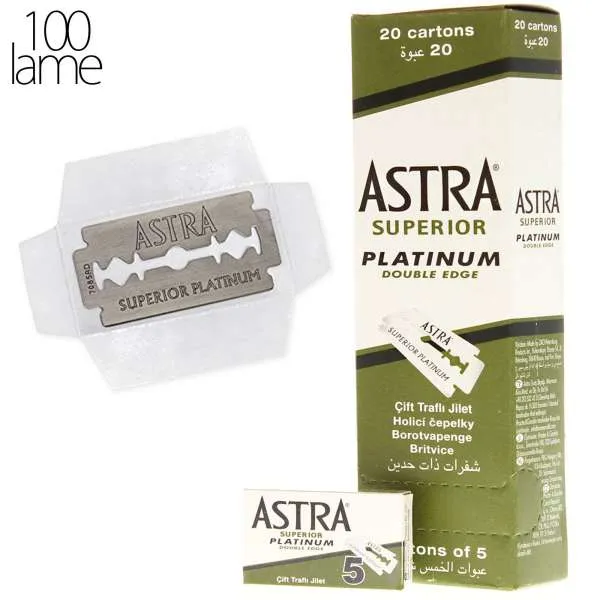 GILLETTE Astra Lame da Barba Superior Platinum - 100pz - MegaPrezzo