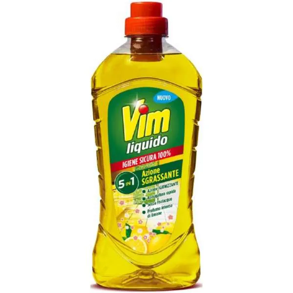 VIM Vim Liquido Sgrassatore Pavimenti 1000ml - Limone - MegaPrezzo
