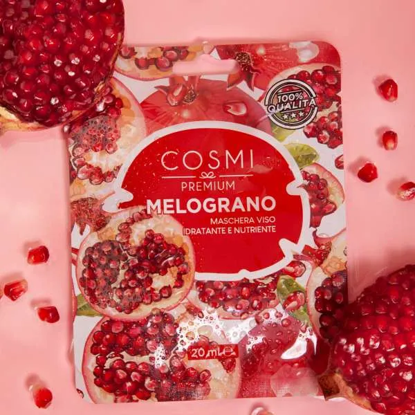 COSMI ITALIA Cosmi Maschera Viso in Tessuto - Melograno - MegaPrezzo