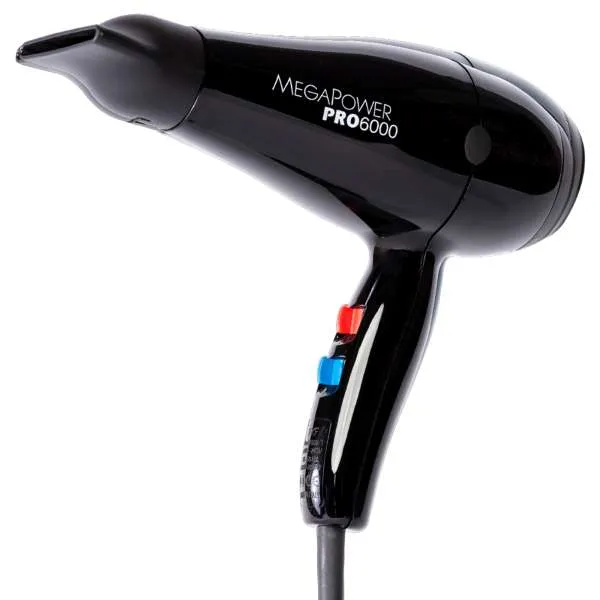 FKF FKF MegaPower PRO 6000 Asciugacapelli Phon Professionale - Nero - MegaPrezzo