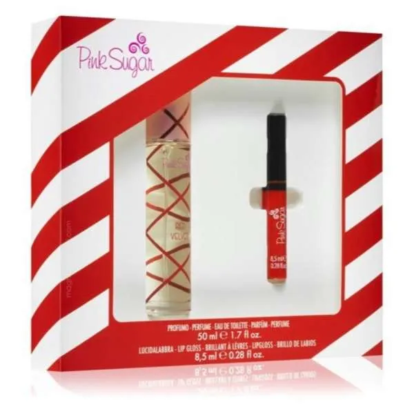 AQUOLINA Aquolina Cofanetto Pink Sugar Red Velvet Profumo EDT e Lucidalabbra - MegaPrezzo