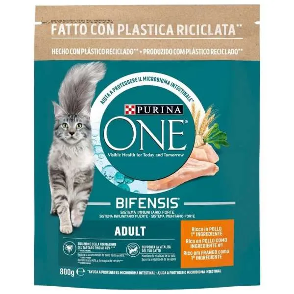 PURINA Purina One Gatto Adulto Crocchette 800gr - Pollo e Cereali - MegaPrezzo