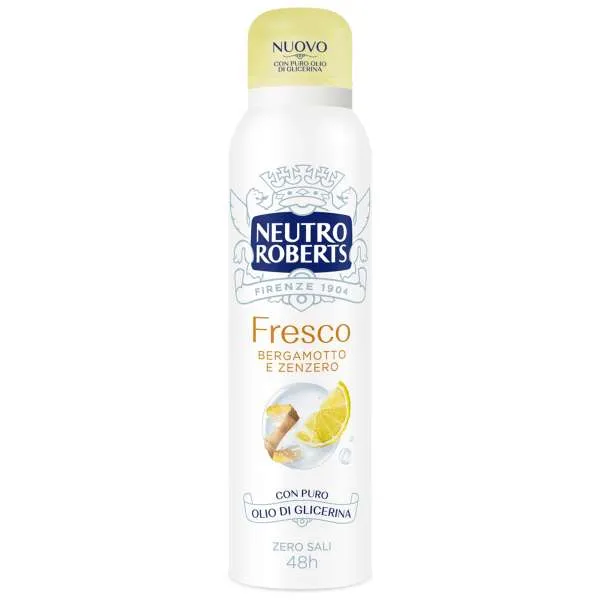 NEUTRO ROBERTS Neutro Roberts Deodorante Spray Fresco Bergamotto e Zenzero - 150ml - MegaPrezzo